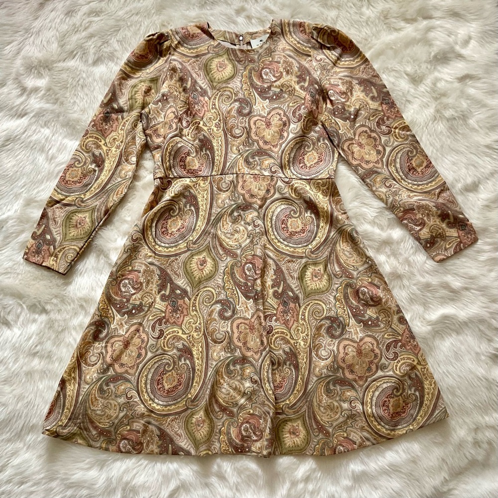 ETRO Paisley Lana Wool Dress NEW